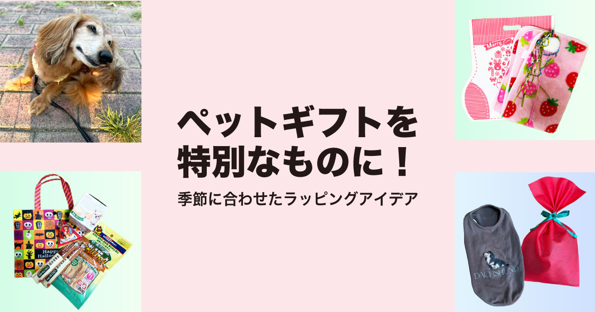 ペットギフト｜季節に合わせたラッピングアイデア